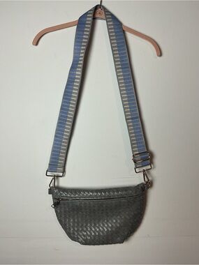 Pretty Simple Westlyn Woven Bum Bag Gray Crossbody Sling